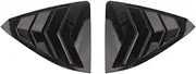 Plastic Car Side Vent Window Louvers Quarter Spoiler Panel Decor Cover Trim Compatible for Lexus ES 2018-2023 Carbon Fiber Accessories(Black Style)
