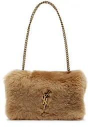 Saint Laurent Kate Small Shearling Shoulder bag - Tan ONE SIZE