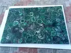 Green Agate Table Top Natural Stone Elegance for Home Decor Handmade Unique Arts
