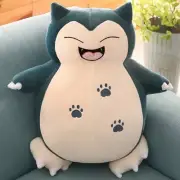 30cm Snorlax Smile Anime Plush Toys Big Plushie Kawaii Leather Holster Pillow