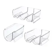 Fridge Organiser Wine Beer Stacking Bottle Rack Kitchen Space Saving Can Holder