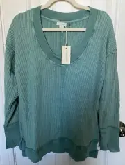 NWT Sundance Large 2pc Lounge Set, From 2024 Catalog, Aqua, Pockets, LARGE