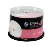 50 x HP 8.5GB DVD+R DL Dual layer 8X - Full Hub Printable DVD