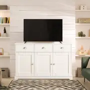 Buffet Sideboard Table Kitchen Pantry Storage Cabinet Console Hallway Cupboard Entryway Wine Organiser Unit White Drawers Doors