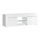 Artiss 130cm TV Cabinet Entertainment Unit Stand High Gloss Storage Shelf White