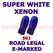 FITS SMART FORTWO CABRIO 2004-ON SET 501W5W XENON LIGHT BULBS (for: Smart)