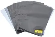 uxcell 50Pcs Anti Static Bags ESD Shielding Bag Flat Open Top Anti Static Bag for Electronic Devices 6.3x9 Inch(160x230mm)