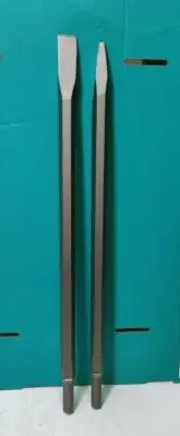 Extra Long Breaker chisel set flat & point Kango 900 950kv 950 steels 600mm