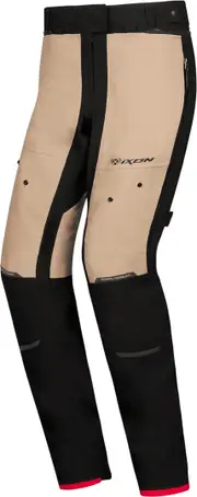 Ixon M-Skd Ladies Waterproof Motorcycle Textile Pants, black-beige, Size 3XL for Women Black Beige