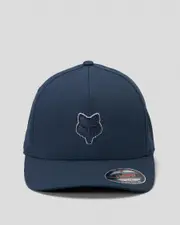 [Fox] Fox Men's Head Flexfit Hat in Midnight Navy Size Small/Medium S/M Midnight Navy