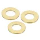 3Pcs Brass Flat Washer, M16 3/16"x1/16"x0.134mm Fenders Washers Assortment