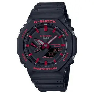 CASIO 卡西歐 G-SHOCK 火焰紅黑八角 藍芽太陽能手錶 送禮首選 GA-B2100BNR-1A