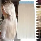 CLEARANCE Tape in Hair Extensions Invisible Skin Wefts Remy Human Hair Blonde AU