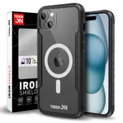 Tough On iPhone 16e / iPhone 15 Case Iron Shield with MagSafe Black