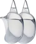 Hanging Laundry Hamper 2 Pack Mesh Laundry Basket Foldable Hamper Collapsible Di