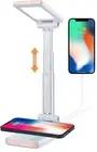 LED Desk Lamp with Wireless Charger Desk Lamp Dimmable Desk Table Lamp with USB