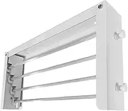Wall Mounted Towel Rack | Stainless Steel Bath Towel Rack - Rustproof Storage Holder Vertical Bath Hanger for Dorm Balcony Entryway RV Outdoor