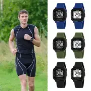 Black LED Electronic Wristwatch Waterproof Military Men Watches Men