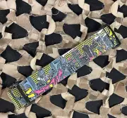 NEW KM Paintball Universal JT Goggle Strap - Graffiti Robot Black/Yellow