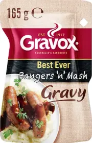 Gravox Best Ever Bangers 'N' Mash Liquid Gravy Pouch 165G