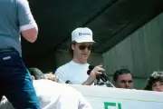 Larry Bird Boston Celtics celebrates their NBA Championship during- Old Photo 3