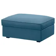 KIVIK footstool with storage, Tallmyra blue