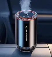 COSMO ABODE Car Essential Oil Diffuser – USB Powered, Compact Aromatherapy Diffuser for Car, Office, Travel – Quiet Ultrasonic Mist, LED Light, Air Freshener – Ideal for Relaxation & Stress Relief