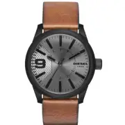 Diesel RASP Watch for Men Quartz Movement with Silicone Stainless Steel or Le...