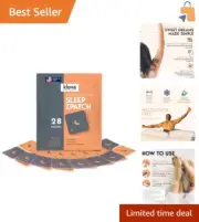 Sleep Support Patches with Valerian & GABA for Refreshing Mornings - 28 Count