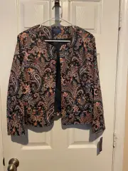 Womans Pendleton Multicolor Cotton Spandex Jacket - Size 14