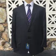 NWT Holland & Sherry Sports Coat Jacket BESPOKE Custom Made Black White 44 R
