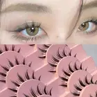 3DCross Wispy False Eyelashes Daily Eye Makeup Extension Natural Fairy Eye Lash)