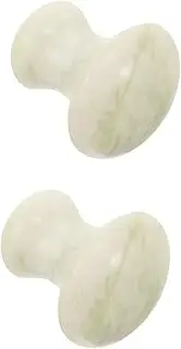 KOMBIUDA Jade Facial Massage Tool Mushroom Shaped for Unique Design for Muscle Relief for Home Use Easy to Use with Essential Oils Scraping