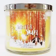 1 Bath & Body Works WINTER SUN Large 3 Wick Candle 14.5 oz NEW