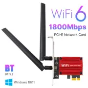 Wireless WIFI Card WIFI 6 PCIe AX1800 DualBand Gaming Wireless Bluetooth Adapter