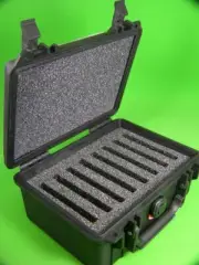 Precut SSD Vault foam insert holds 8 drives for Pelican 1150 Apache 1800 case