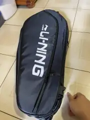 Li-ning Racquet Bag - Full black 4 - 6 racket size with shoe pocket