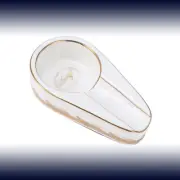 Davidoff Portable Ceramic Cigar Ashtray Travel White 1ct Slot Cigars Holder