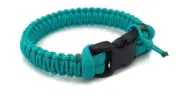 Paracord Bracelet 550 Teal/Teal Micro Cord U.S. Seller - Handmade