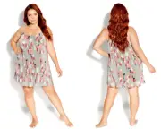 City Chic Ladies Zaneta Chemise Sleepwear sizes 14 16 Colour Zaneta Floral