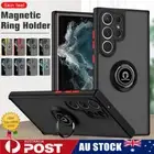 For Samsung Galaxy A22 A32 A51 A52 A53 A33 A71 A21S Magnet Ring Matte Case Cover