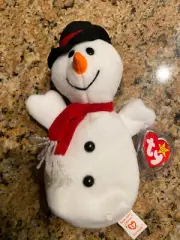 TY Beanie Baby - SNOWBALL the Snowman - MWMT