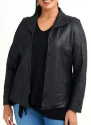 TS TAKING SHAPE plus size XL / 24 Society Ponti Jacket rockstar chic NWT rrp$200