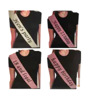 Hen's Night Bridal Sash Bride Happy Birthday 18th 21st Party Night Girls