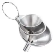3 Pack Small Stainless Steel Funnels for Filling Bottles Essential Oil Spices