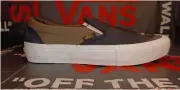 VANS Men's 7.5/Women's 9 Slip-On Pro Surplus Black Military/White - VN0A347VOQG