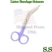 Lister Bandage Nurse Scissors 3.5" - Color Handles Purple