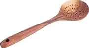 Wooden Slotted Spoon Long Handle Kitchen Utensil for Cooking Teak