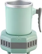Mini USB Fridge, Iced Beer Wine Beverage Electronic Bottle Chiller, Portable Mini Refrigeration Rapid Cup Cooler, Portable Mini USB Drink Fridge Cooler Home Car Office(Green)