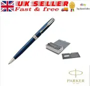 Parker Sonnet Ballpoint Pen - Blue Lacquer Chrome Trim